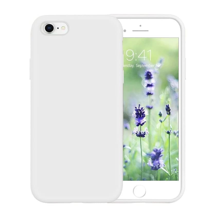 LIRAMARK Liquid Silicone Soft Back Cover Case for Apple iPhone 7 Plus / 8 Plus