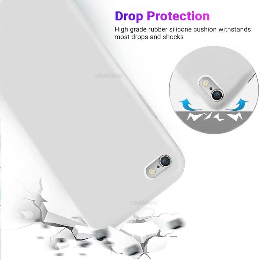 LIRAMARK Liquid Silicone Soft Back Cover Case for Apple iPhone 7 Plus / 8 Plus view 5