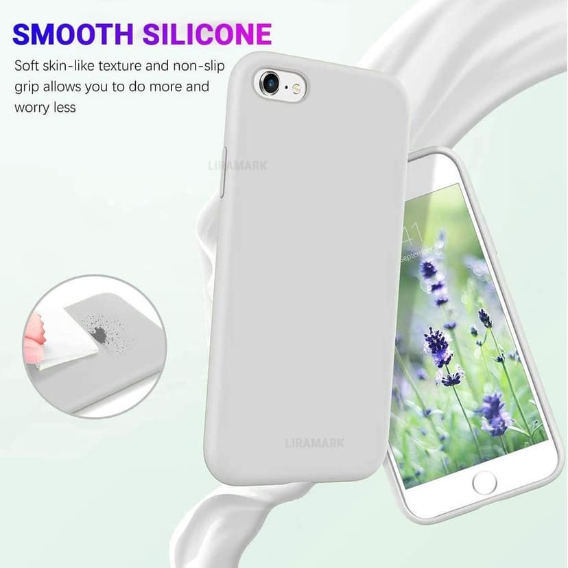 LIRAMARK Liquid Silicone Soft Back Cover Case for Apple iPhone 7 Plus / 8 Plus view 6