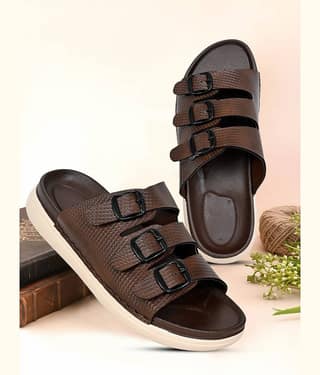 Altek 14313 Brown Men's Thong Flip Flop