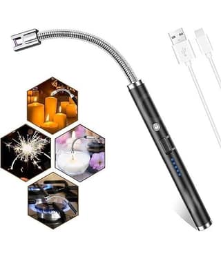 Bhavyta Electric Gas Lighter Home Use Metal Polish Stick Rechargeable USB Lighter 100 g