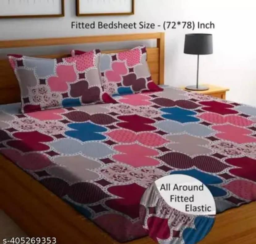 Homdazal Microfibre Abstract Queen Size Multi Color - Multi, Size - Queen
