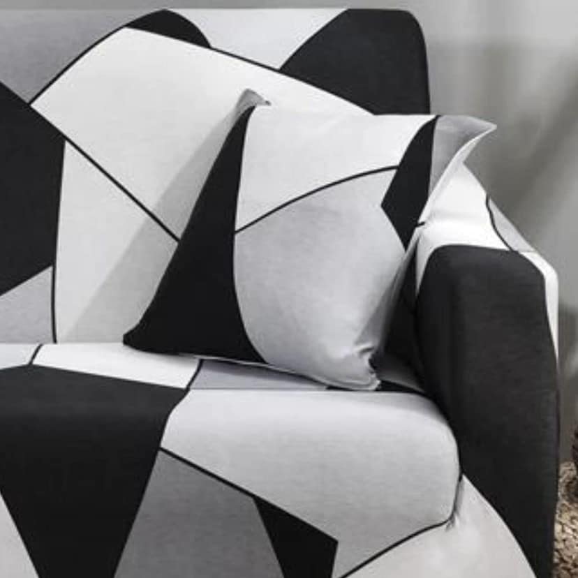 PENTHOOM Elastic Sofa Cover 3 Seater Fully Covered| Plain Sofa Cover Big Elasticity Sofa Cover with High-Density Fabric | Perfect Size Couch Cover Sofa Slip Cover