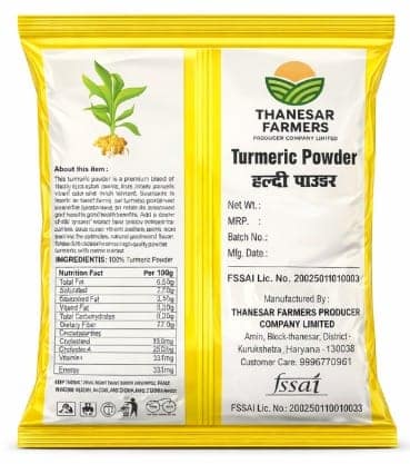 Thanesar Farmers Premium Quality Turmeric Powder 100 gram view 2