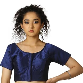 TheHangr Dark Blue Fantom Silk Blouse - 32