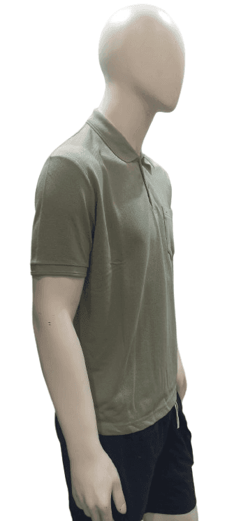 Men's Premium Cotton Polo T-Shirt – Solid Olive Green | Classic Fit | Casual & Semi-Formal Wear view 2