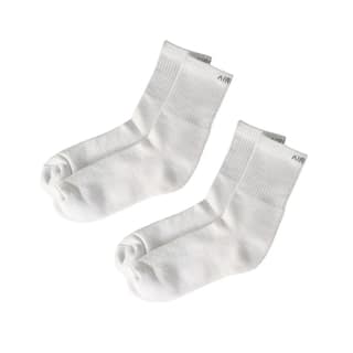 Comfort Socks for Work - Men and Women Pack of 2 Pairs - (White)