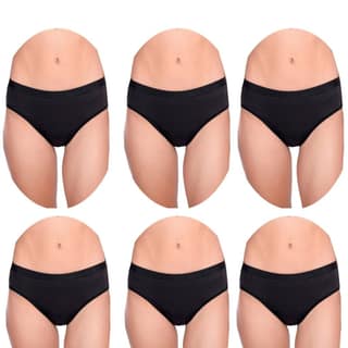 Cotton Full Coverage Hipster Panties Pack 6