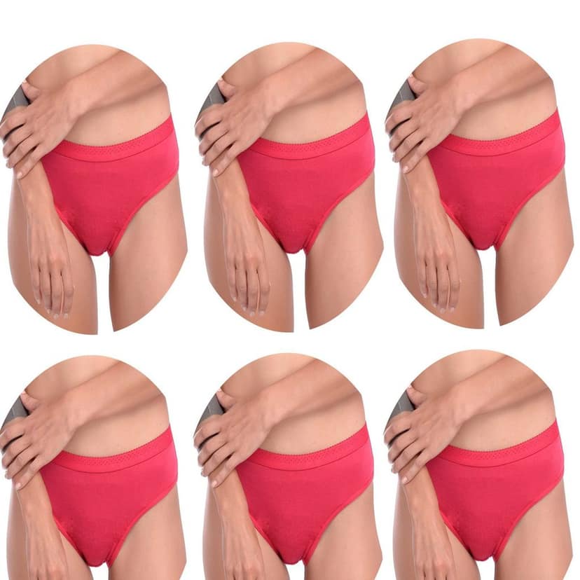 Cotton Full Coverage Hipster Panties Pack 6 view 6