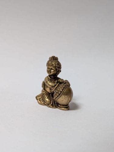 Miniature Brass Bal Krishna view 2