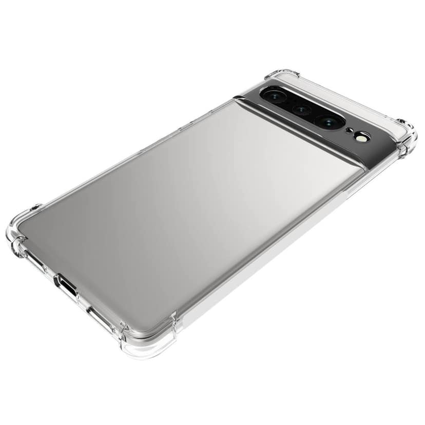 USTIYA Case for Google Pixel 7 Pro Clear TPU Four Corners Protective Cover Transparent Soft funda view 5