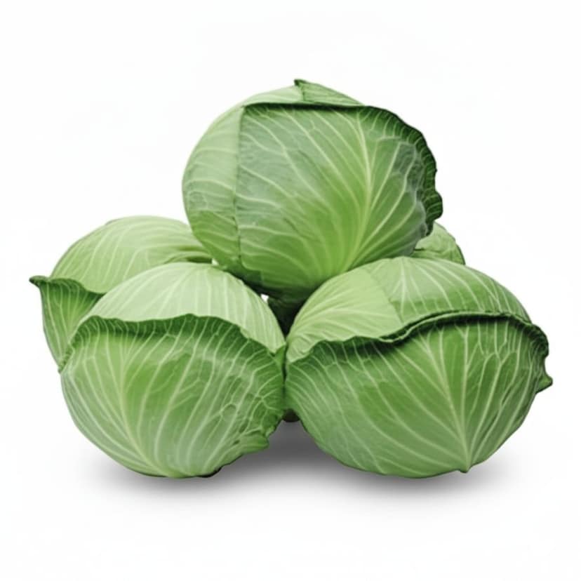 Fresh Green Cabbage - 1 kg - One head of cabbage view 4