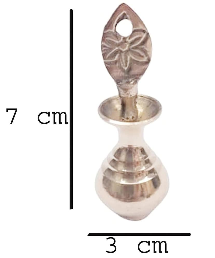 Mii Art brass surmedani with surma use in eye's muckap [size-8cm] 1pes view 5