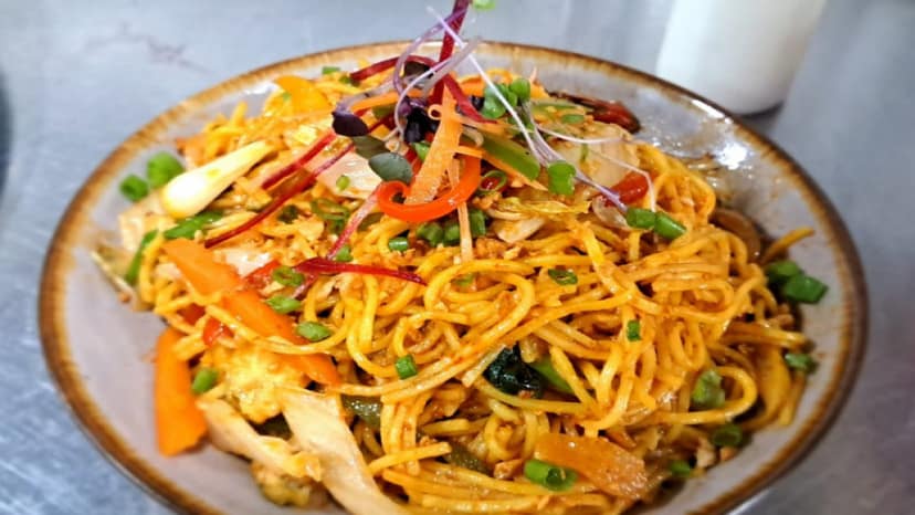 Korean kimchi noodle