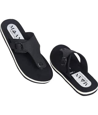 MAAN Black Men's Thong Flip Flop