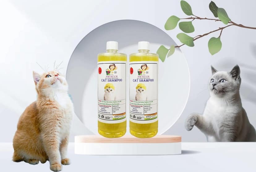 SWACCH CAT Shampoo (1 Litre) (Combo Pack of 2) Lemon