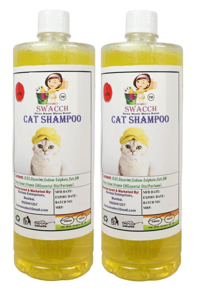 SWACCH CAT Shampoo (1 Litre) (Combo Pack of 2) Lemon view 2