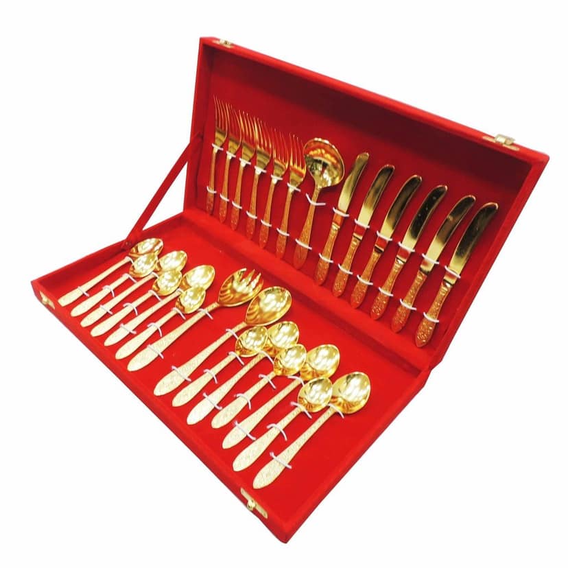 Brass Showpiece Cutlery Set (BMAS274) view 2
