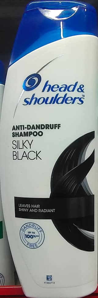 Head and shoulders shampoo silky black