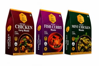 Thean Ee Instant Curry Masala Combo Pack | Chicken Curry + Fish Curry + Mint Chicken Masala | 100g Each (Pack of 3) | Ready in 15 Mins | No Preservatives | Homemade Style Taste