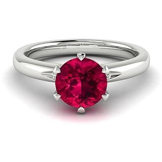 CEYLONMINE Ruby ( chunni )ring silver natural & lab certified gemstone Ruby / manik ring for unisex