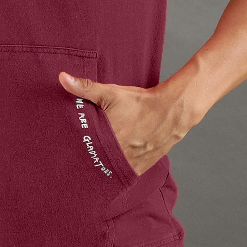 Ftx Men Solid Round Neck Kangaroo Pocket Half Sleeve Tshirt view 3