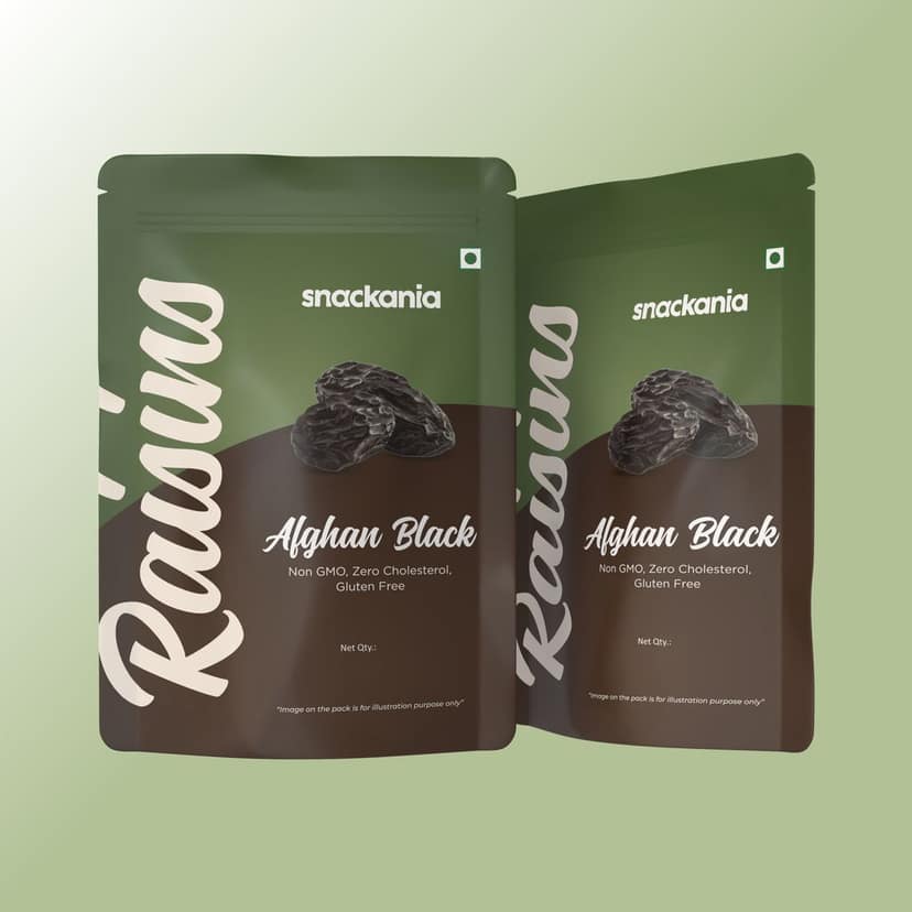 Snackania Afghan Black Raisins Seedless | Extra Premium Kishmish | Healthy & Tasty Snacks | Dry Fruits | Rich In Iron & Vitamin 230 Gram view 4