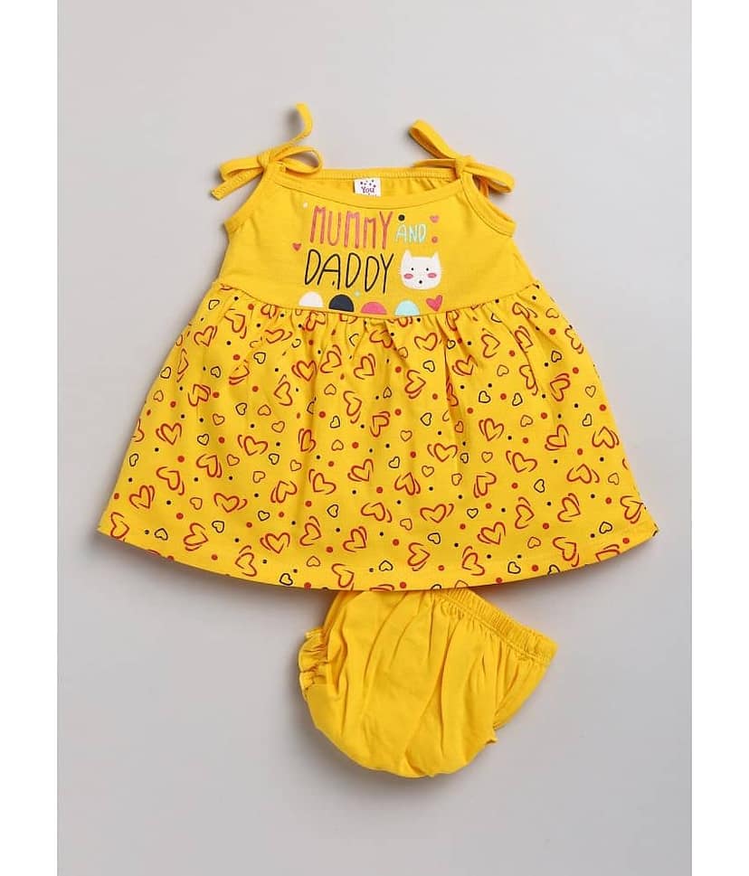 Mars Infiniti Pack of 1 Baby Girls Cotton Frock ( Pink )