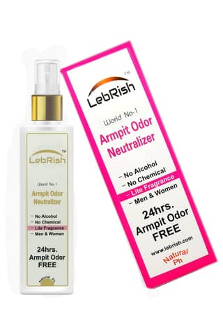 Armpit Odor Neutralizer | Underarm Odor Remover Spray | LebRish | Lite Fragrance | 100ml