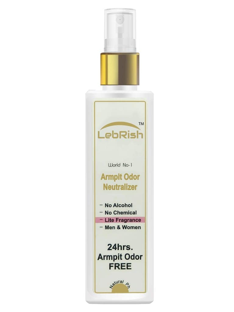 Armpit Odor Neutralizer | Underarm Odor Remover Spray | LebRish | Lite Fragrance | 100ml view 2