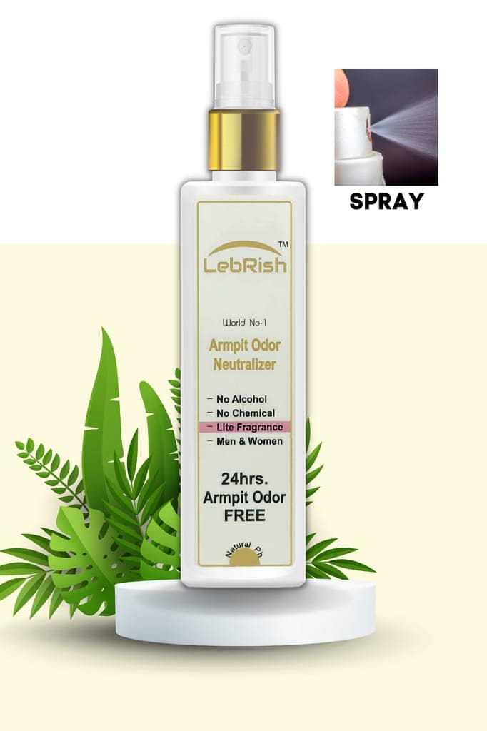 Armpit Odor Neutralizer | Underarm Odor Remover Spray | LebRish | Lite Fragrance | 100ml view 4