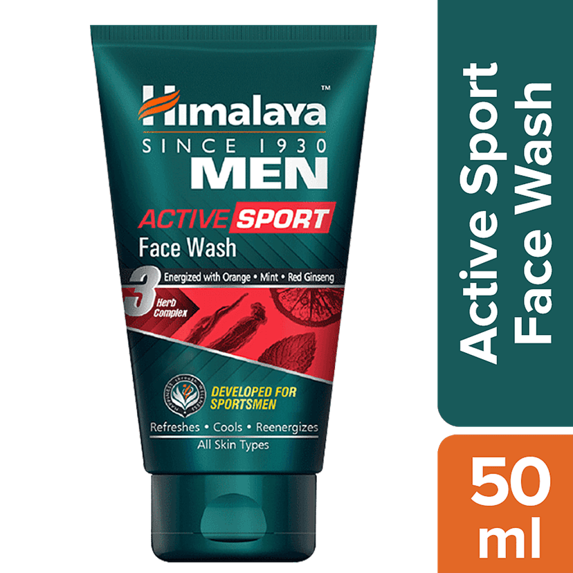 Himalaya Men Active Sport Face Wash, 50 Ml