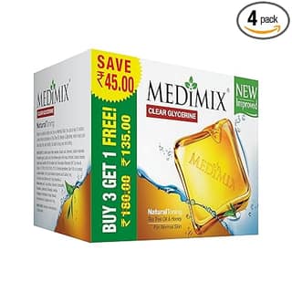 Medimix Clear Glycerine Tea Tree Oil Honey Soap Bar, 100 g Pack of 3