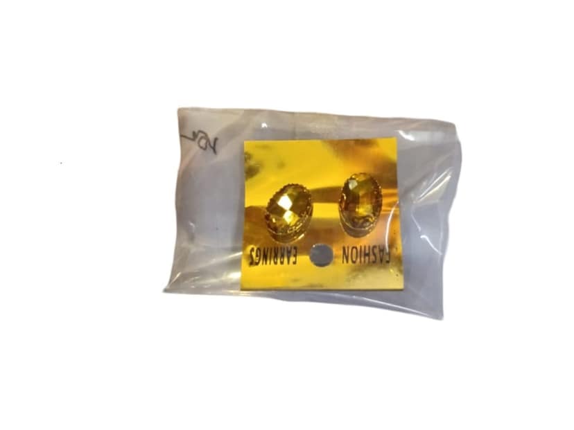 , Rhinestone Stud Earrings, view 3