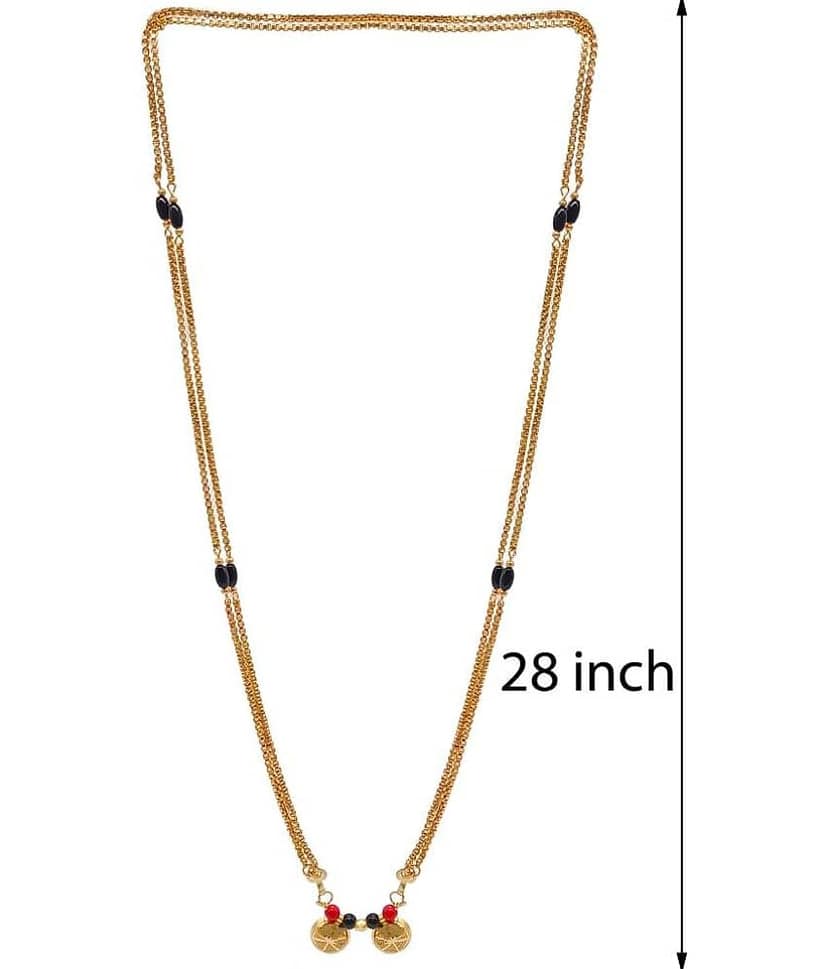 KRIMO Golden Mangalsutra ( Pack of 1 ) view 2
