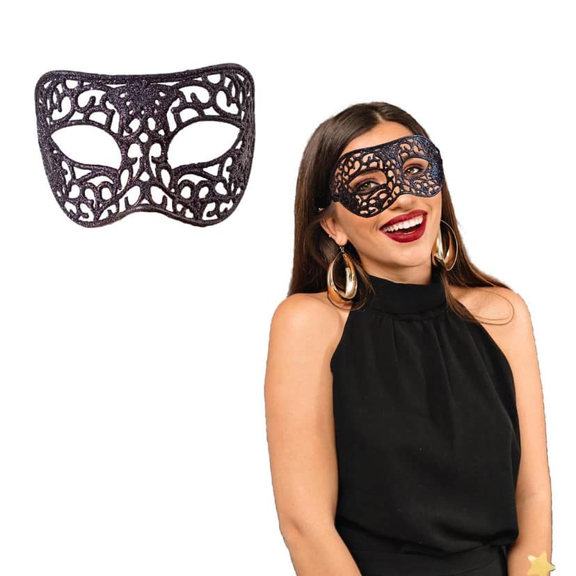 Masquerade Men Mask Black view 8