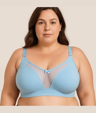 Elina Pack of 1 Cotton Non Padded Minimizer Bra For Women ( Sea Green )