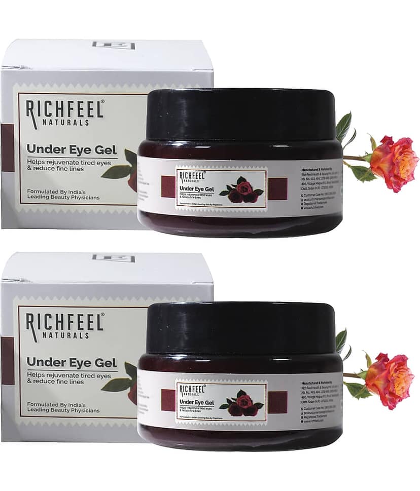 Richfeel Under Eye Gel 50 Gms Pack of 2 Eye Mask 100 g