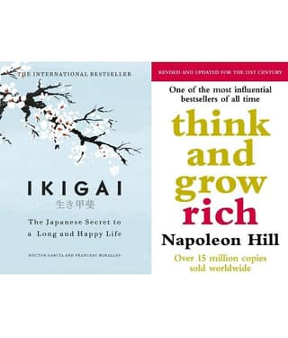 IKIGAI (Hardcover) + Think And Grow Rich (Paperback)