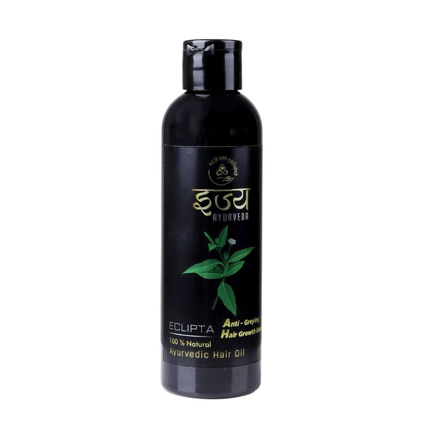 ECLIPTA Ayurvedic Hair Oil | Bhringraj |For Strong Hair and Natural Scalp Care Formula | 100% Herbal | Triphla | Ijya Ayurveda | 180ml view 2