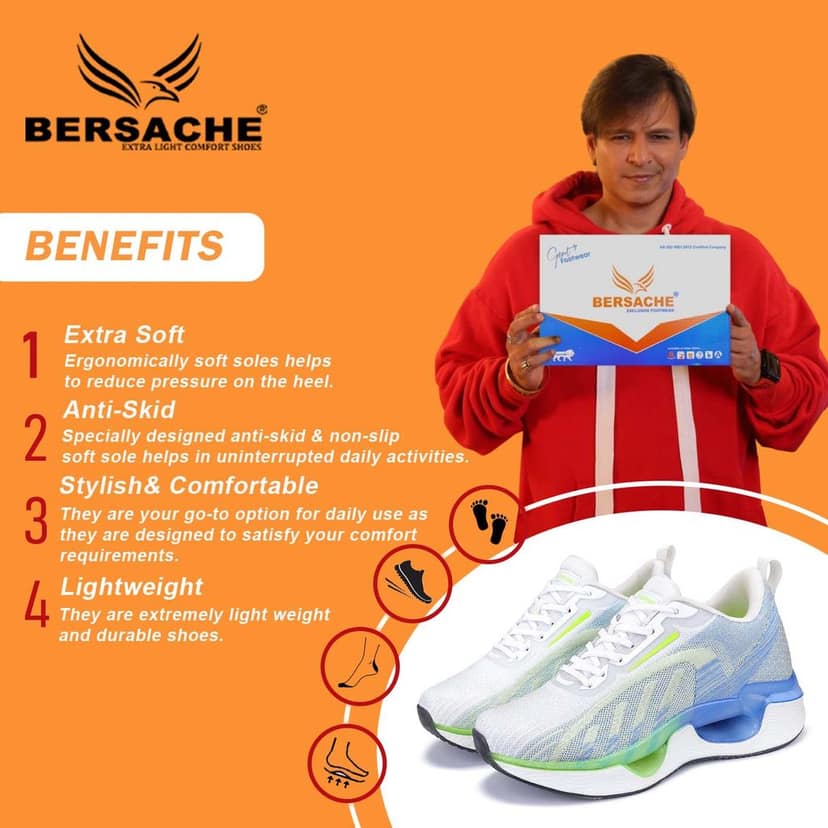 Bersache Premium Sports ,walking,Gym,cricket, Trending Running Shoes For Men's view 2