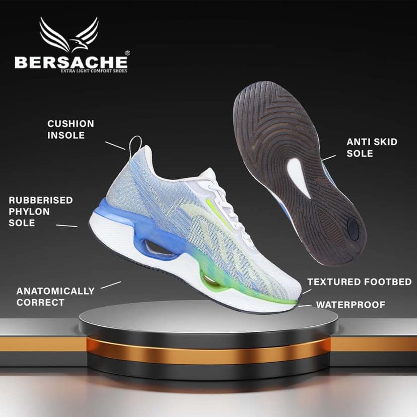 Bersache Premium Sports ,walking,Gym,cricket, Trending Running Shoes For Men's view 5
