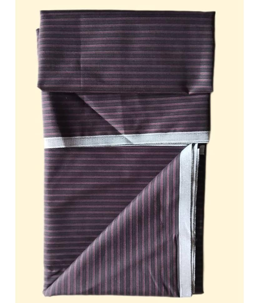 Makhanchor Black Cotton Men's Unstitched Shirt Piece ( Pack of 1 )