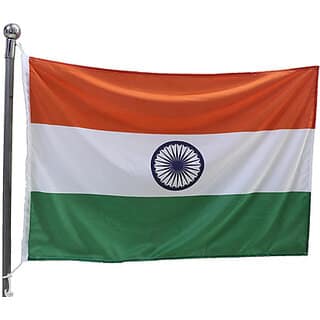 The Flag Shop Indian Outdoor Flag of Size 20in x 30In in 100 Polyester Knitted with Rope/Toggle Rectangle Outdoor Flag
