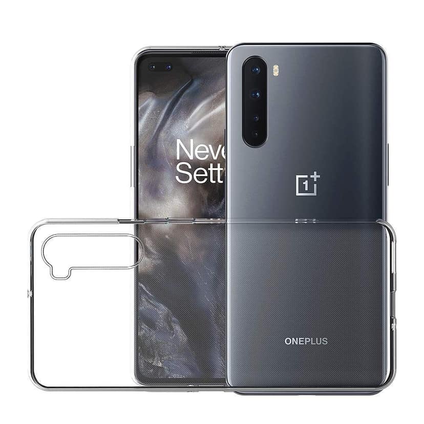 AICEK Case Compatible for OnePlus Nord, Transparent Silicone Cover for OnePlus Nord Bumper Covers Clear Case (6.44 inch) view 4