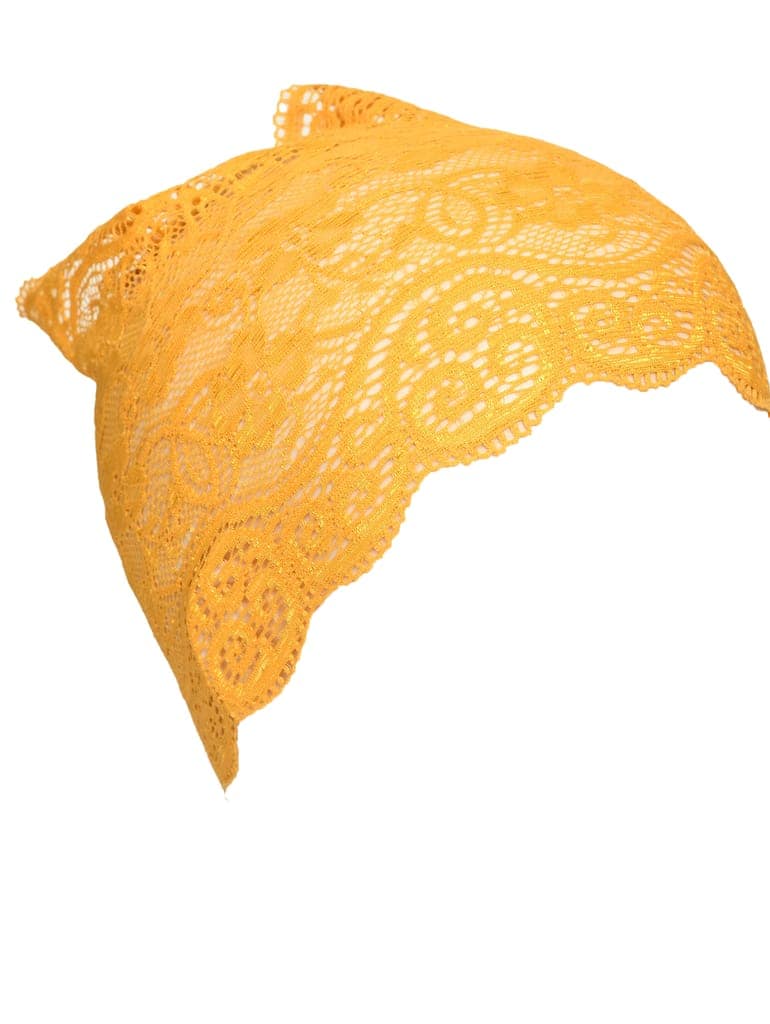 Girls and Womens Hijab Cap Hijab Headband, Under Hijab Scarf Dark Maroon and Yellow Naqab Head Scarf (2 pcs) view 3