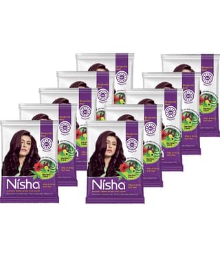 Nisha Henna Hair Color Ammonia Free Permanent Hair Color 150 g Burgundy