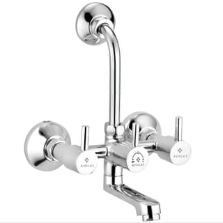 Enicet 2 in 1 wall mixer with L bend pipe for overhead shower