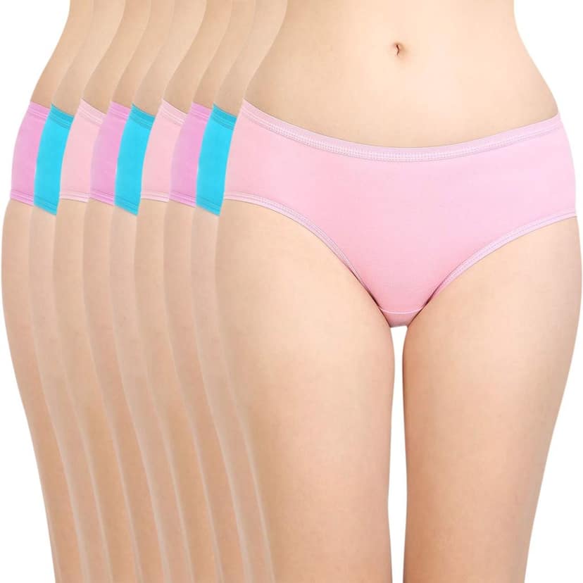 Bodycare women's combed cotton assorted Hipster Panty Pack of 9 ( 26C )
