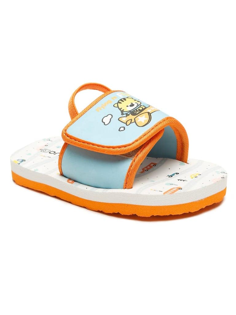 Premium FLYING-CAT Sliders - Orange (Unisex) view 3